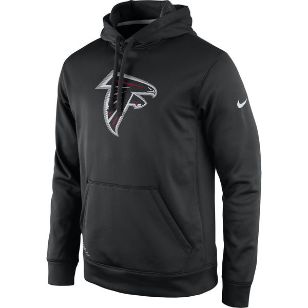 Men Atlanta Falcons Nike Practice Performance Pullover Hoodie Black